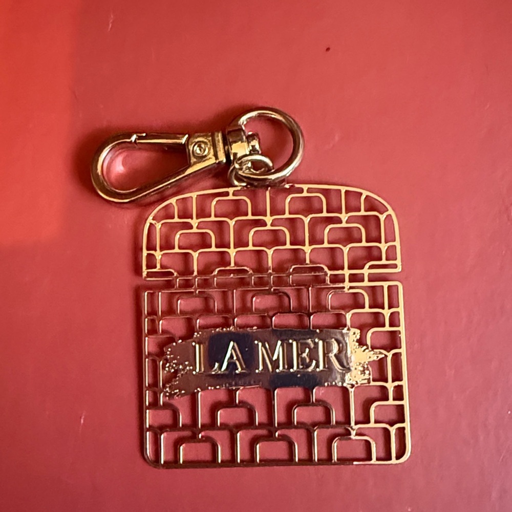 La Mer The Moisturizing Cream Bag Charm Keychain Keyring small
